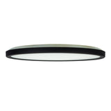 Le plafond LED "Carlo" avec RVB-Backlight, Ø de 54 cm, plafond classique moderne en plastique noir / blanc avec de nombreuses fonctions, par ex.