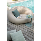 Coussin J-Line Outdoor vert - côté avec lumière naturelle