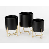 Set de supports pour plantes Bélier Noir