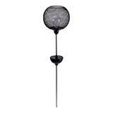 LED Solar-Erdspieß "Geli", pour l'extérieur, la brochette de terre en métal et en plastique en noir, avec LED intégrée