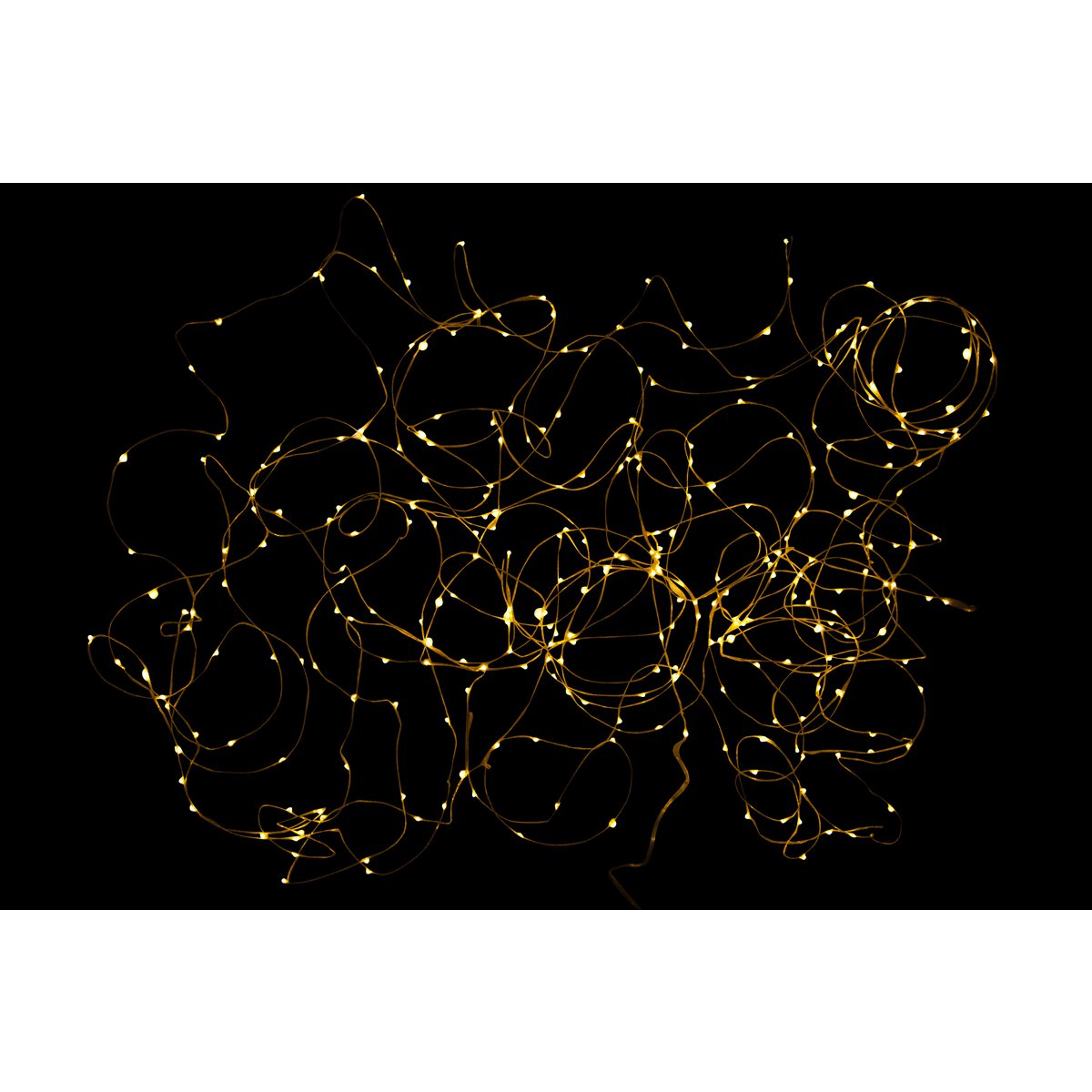 Détail du fil doré de la guirlande LED J-Line