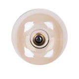2 Set LED lampe E27 Version, 5 watt Ø 12,5 cm, métal et verre, ambre