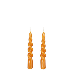 Bougie de dîner Twist Orange