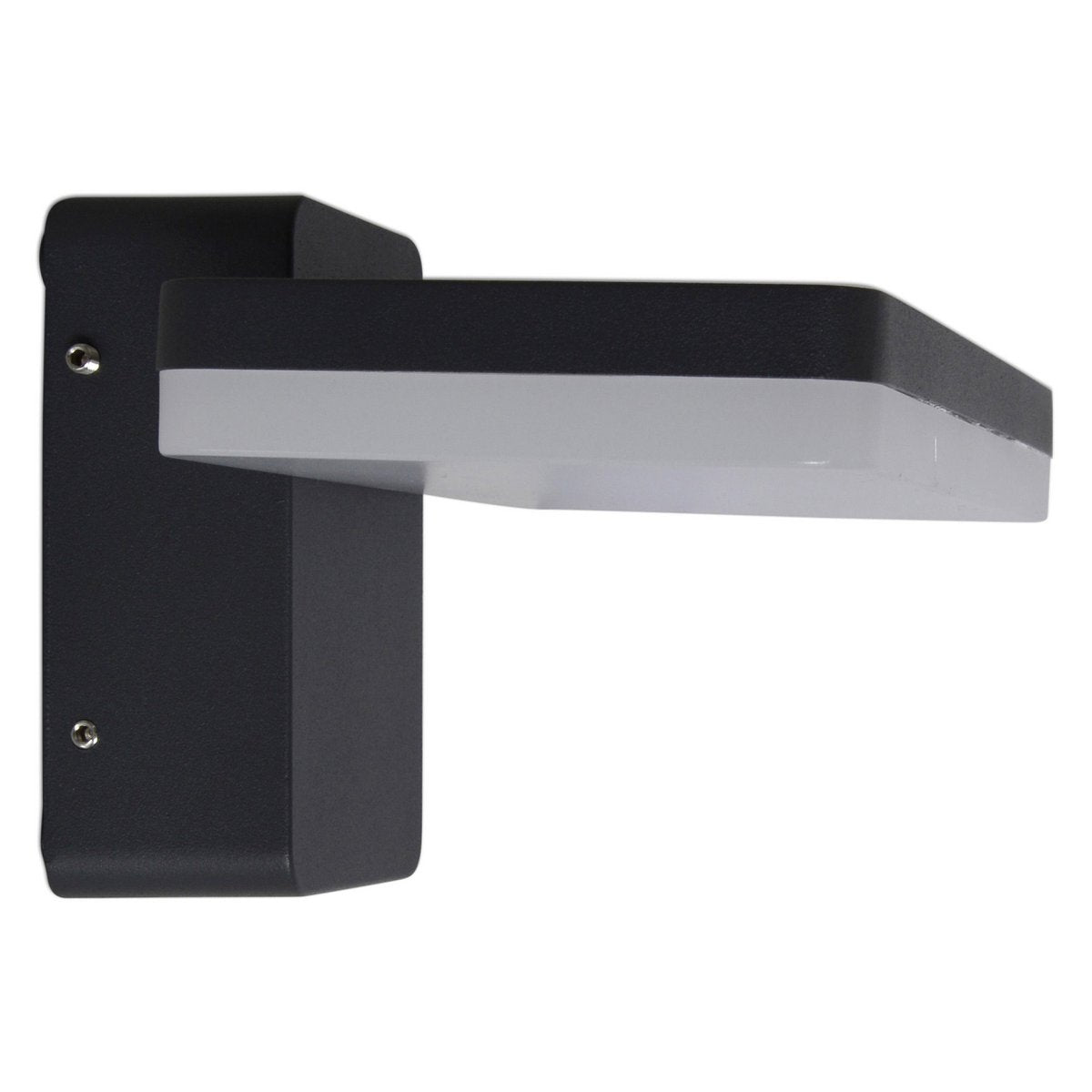 Lampe murale LED Clair en anthracite, vue de face