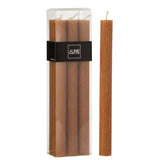 Bougie de table J-Line caramel, détail de la texture et couleur