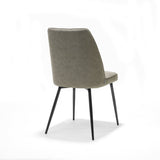 Chaise Paula tissu noir Soft Sand