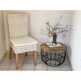 Table d'appoint table basse durable table de salon rond lexington Ø 55 cm cadre en métal solide