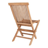 Chaise Toledo en teck naturel, vue rapprochée du siège