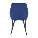 Fauteuil, lin bleu
