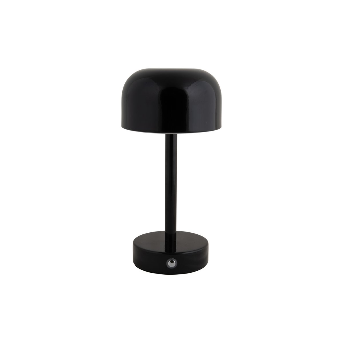 Lampe de table LED James de Leitmotiv vue de face, design noir élégant.