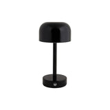 Lampe de table LED James de Leitmotiv vue de face, design noir élégant.
