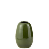 Détail du vase Lola en céramique - couleur verte