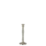 Bougeoir Diamond J-Line en aluminium argenté, vue latérale