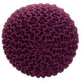 Tabouret de siège pouf ensemble 2 pièces Ø 55 cm h 37 cm tabouret de tricot coussin de plancher
