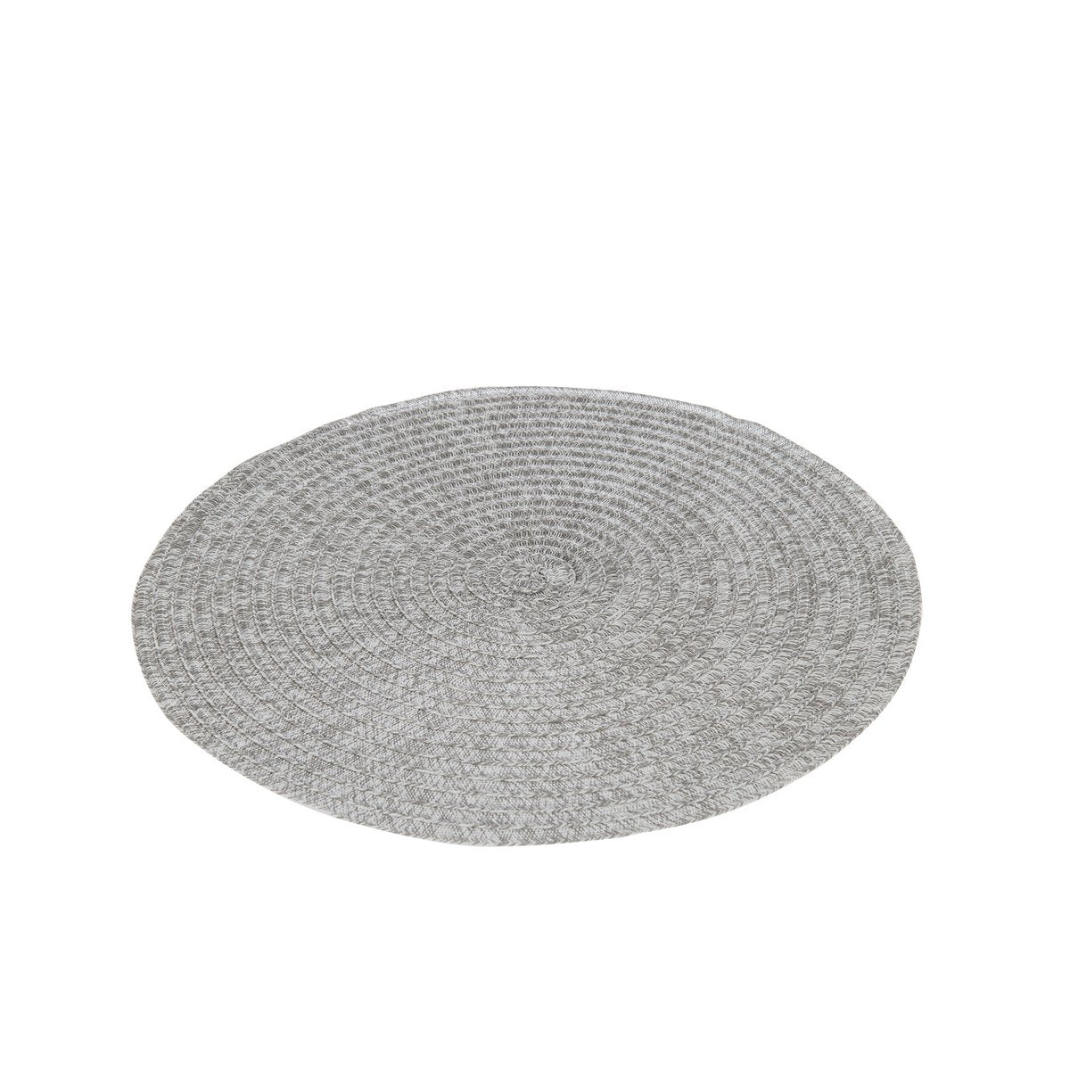 Set de table rond tressé gris J-Line, élégance moderne pour votre intérieur