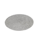 Set de table rond tressé gris J-Line, élégance moderne pour votre intérieur