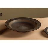 Vue aérienne du bol plat en céramique