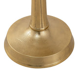 Table d'appoint métal autour de Ø 44x53 cm table décorative en 2 parties Adlon avec design en aluminium au milieu du pied