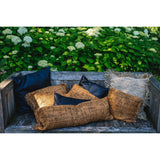 La Housse de Coussin en Cuir à Quatre Panneaux - Noir - 40x40