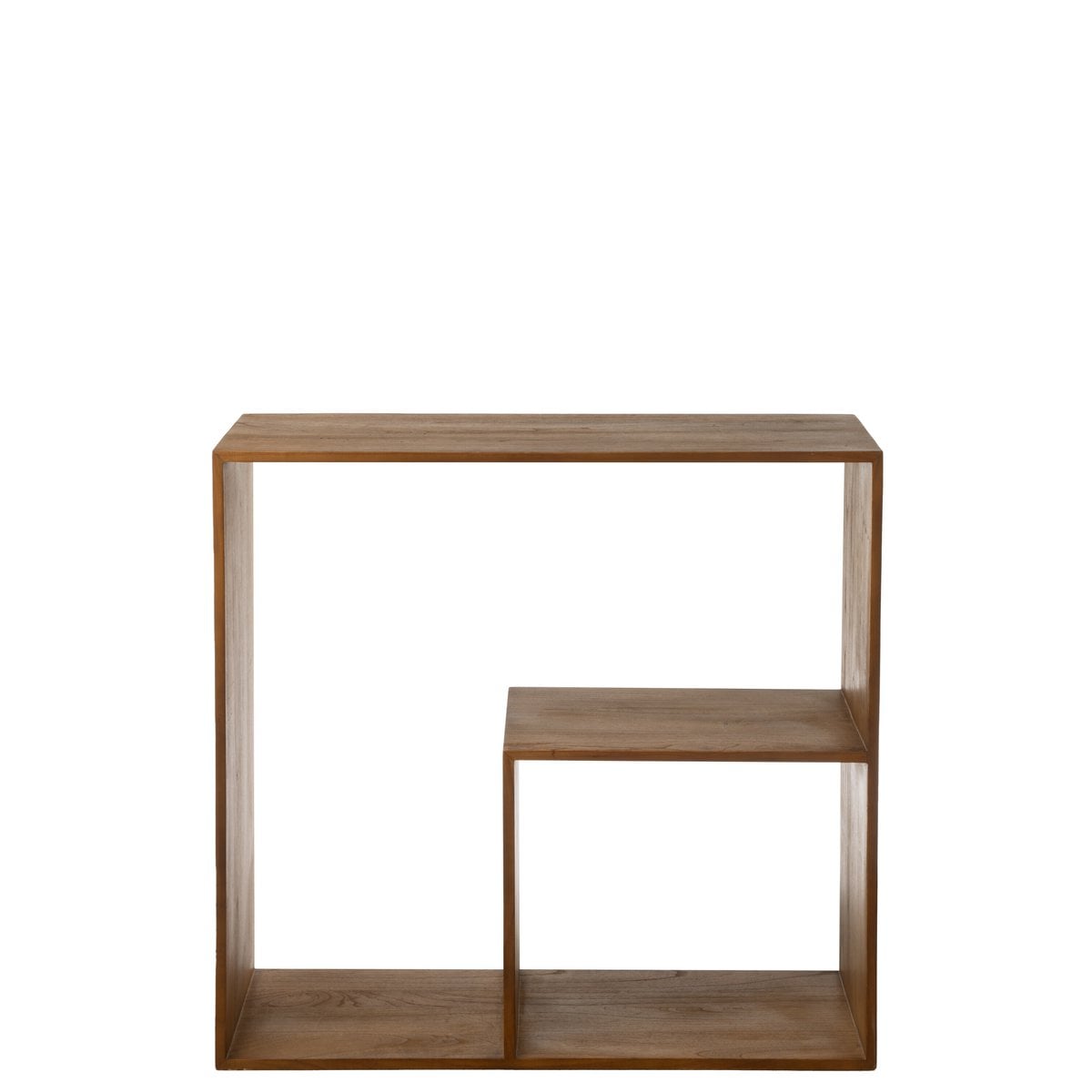 Étagère murale Kubus J-Line en bois marron, vue de face