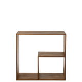 Étagère murale Kubus J-Line en bois marron, vue de face