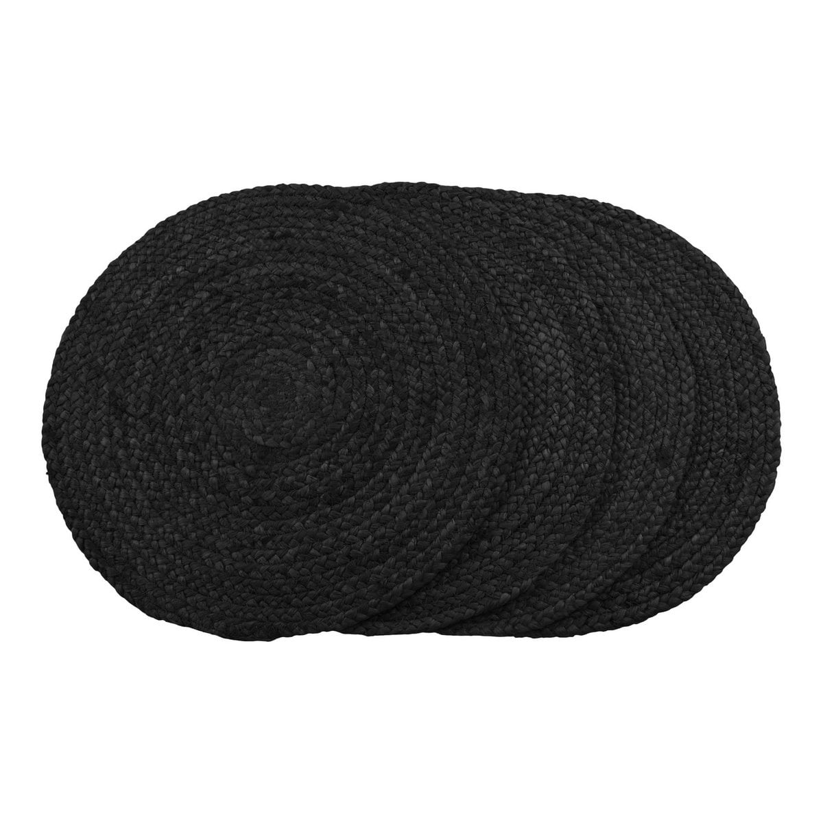 Set de table Bombay en jute gris foncé, vue d'ensemble