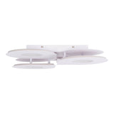 Plafond LED "SMILLA" blanc, 50 x 50 cm, 8 cm, métal et plastique, LED intégrés, 2400 lm, dimmable, fonction CCT 3000-6 500 K, fonction de veilleuse de nuit.