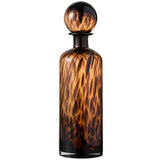 Bouteille décorative J-Line en verre marron, mise en scène dans un salon