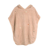 Poncho de plage brodé GOTS OYOY en coton bio, coloré et doux