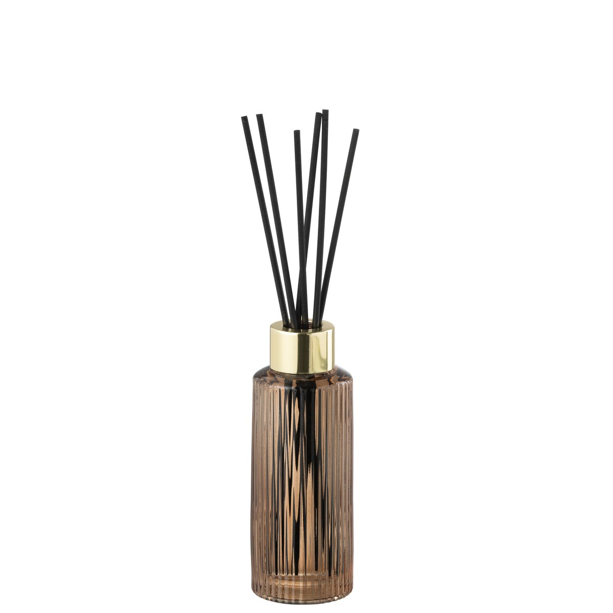 Bougie J-Line Geurolie Nordic Vetiver en verre ambre, petite taille