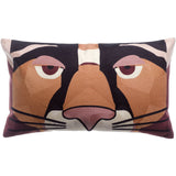 Coussin brodé Babka Ébène 40 x 65