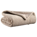 Plaid Barry Lin 130x160 en fausse fourrure, coloris gris