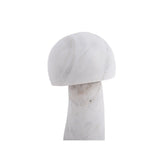 Statue Champignon Petit en marbre vert foncé, vue de côté