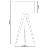 Lampe tabouret 3 pieds "Tripod"
