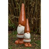 Figurine J-Line Gnome en polyresine, couleur naturelle, vue avant.