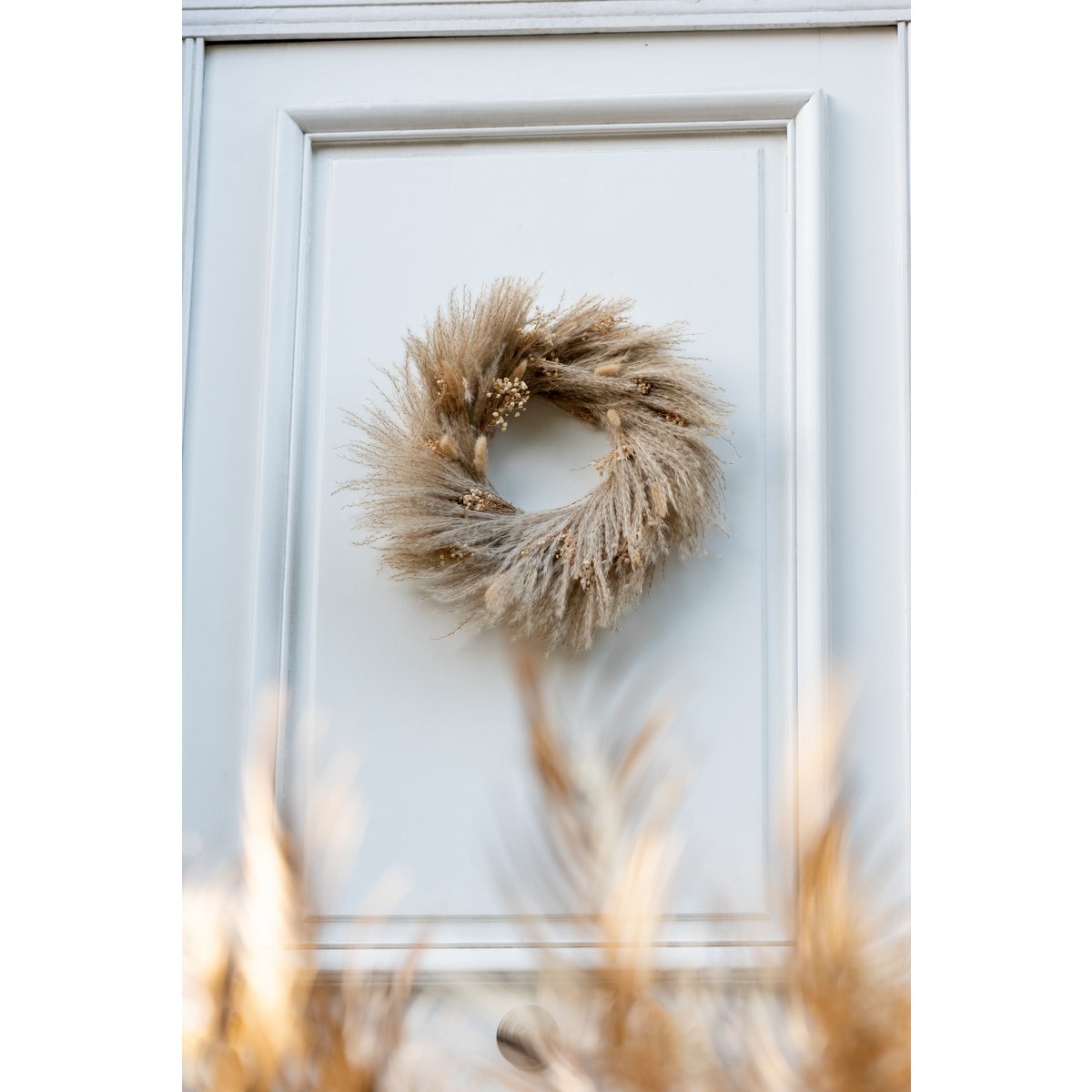 Couronne J-Line en jute naturel - vue de face