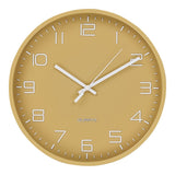 Horloge murale Rosolini en verre avec détails or et vert