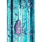 Ambiance intérieure avec le rideau J-Line bleu/violet
