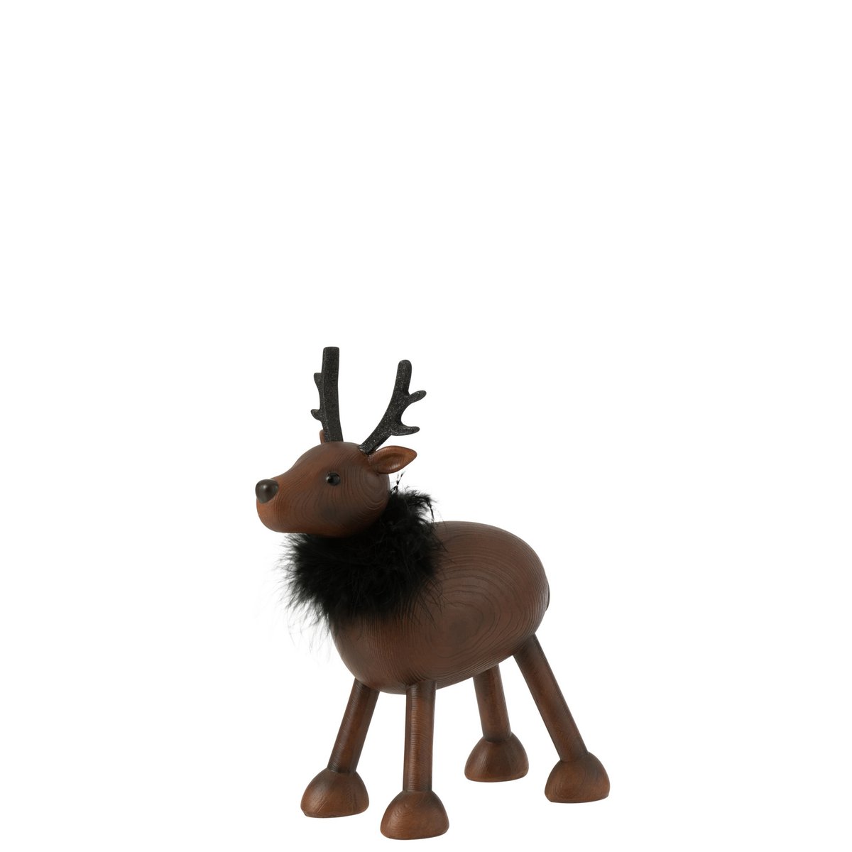 Détail de la figurine cerf J-Line, finition élégante en résine