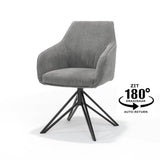 Blues Armchair - Ribstof Anthracite - Turning Poach