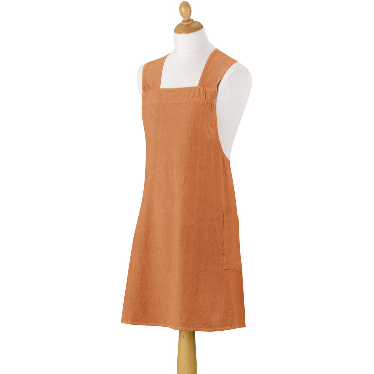 Tablier de cuisine japonais recyclé Haru Caramel en coton, élégant et pratique