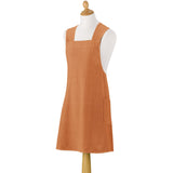 Tablier de cuisine japonais recyclé Haru Caramel en coton, élégant et pratique