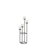 Bougeoir J-Line noir, détail du verre