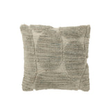 Coussin J-Line Stone Motif en polyester gris bleu, design moderne