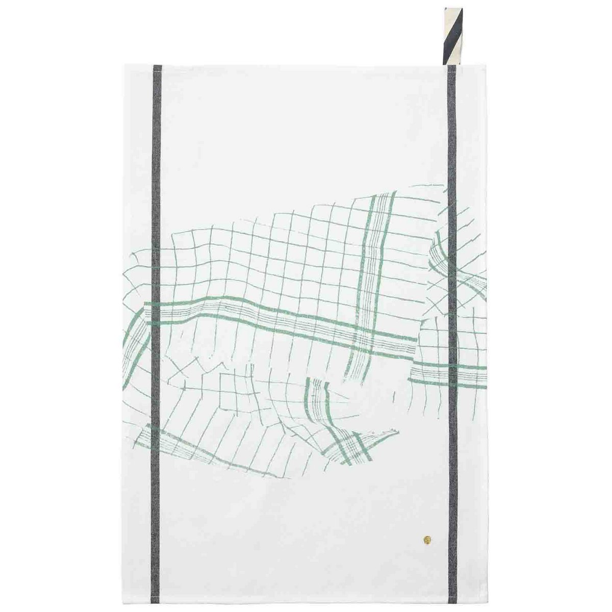 Torchon Tonton Vert 70 x 50 - vue d'ensemble sur fond neutre