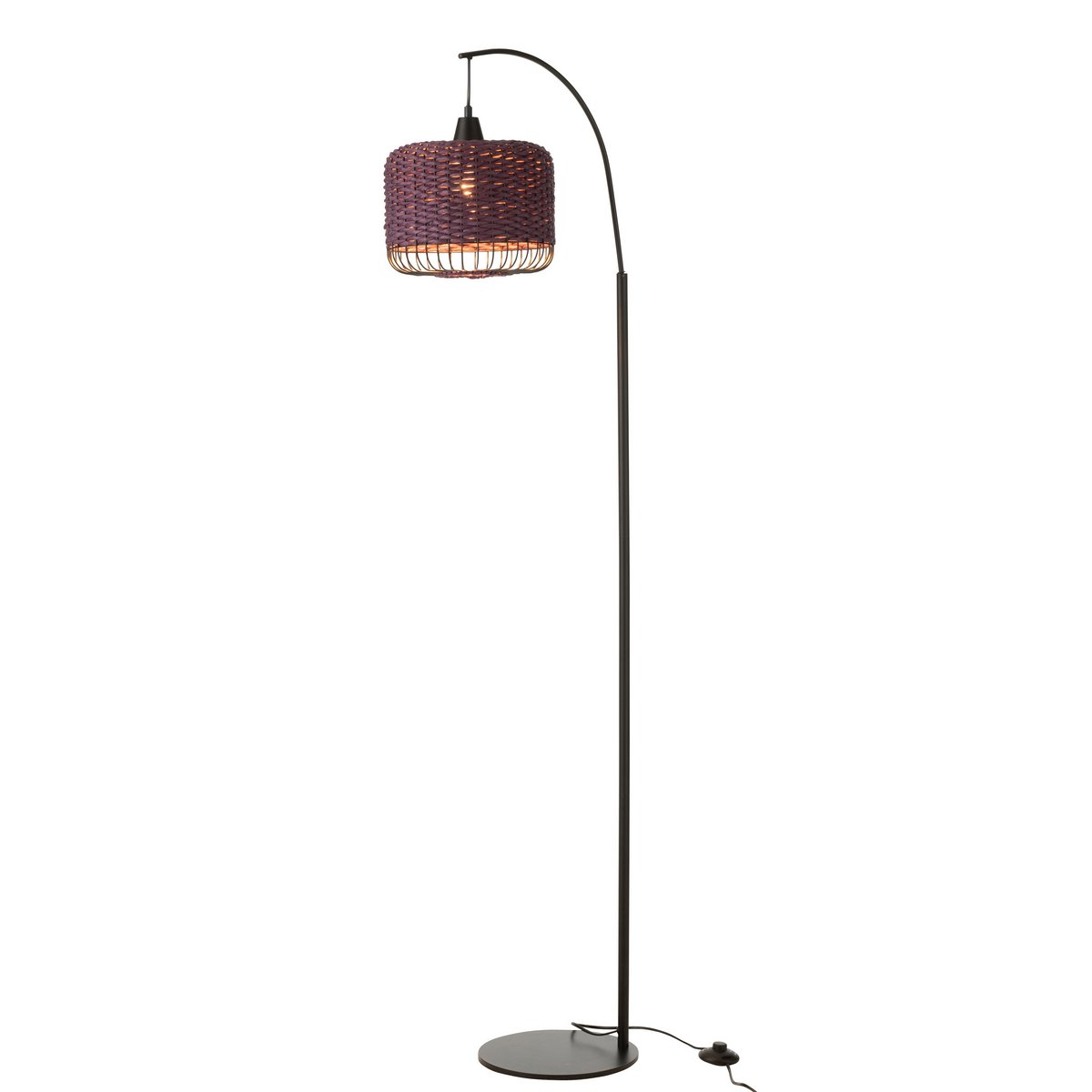 Lampadaire Lanterne en métal violet - vue avant