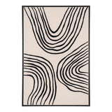 Tableau Lipari - Vue de face montrant le design noir et blanc