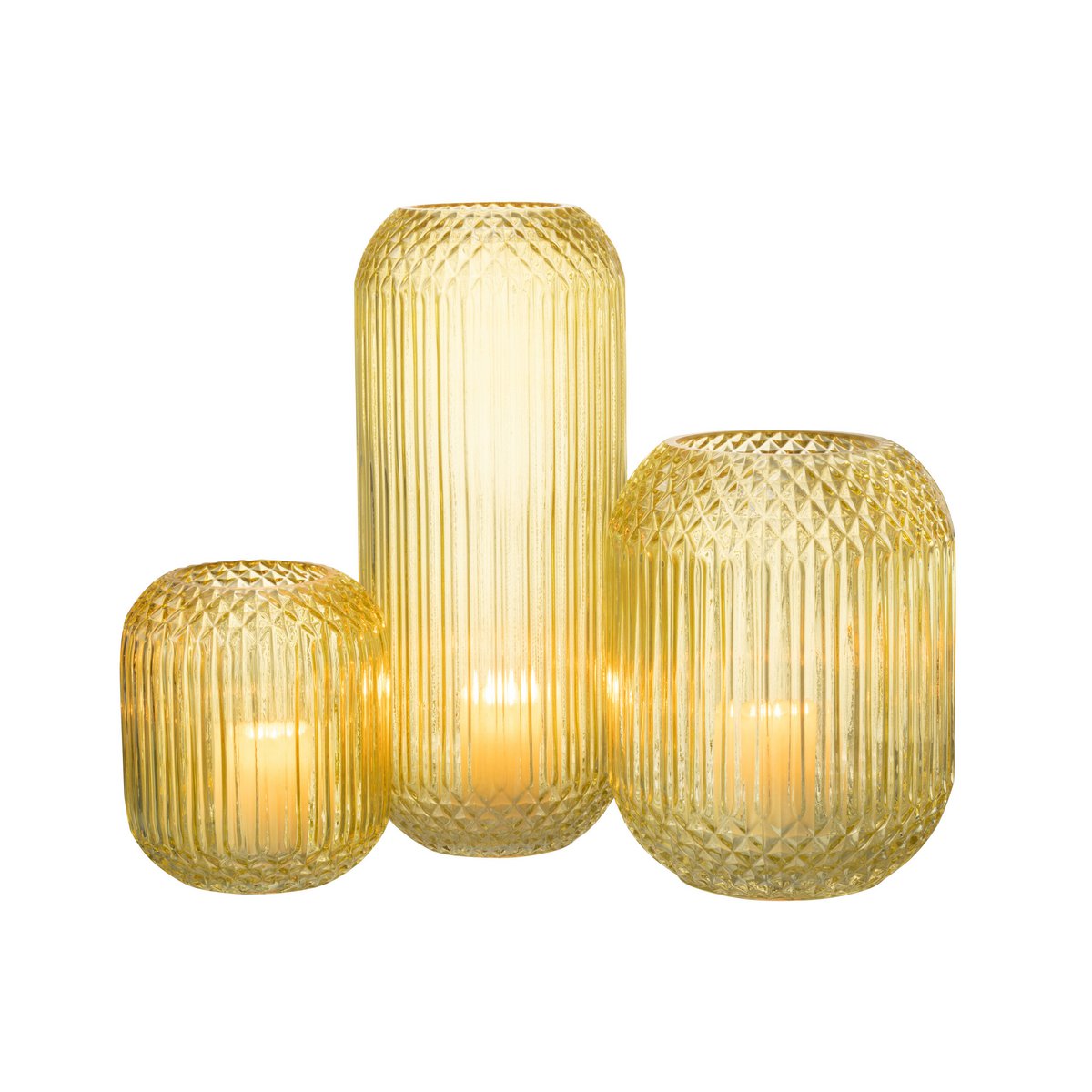 Vase J-Line, gros plan sur la texture du verre