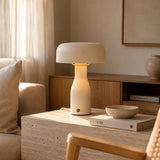 Lampe de table en métal blanc Jape