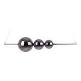 LED PRENDANT LAMP CHROME "Nova" fait de verre en métal, en plastique et en fumée de chromé, avec des LED fermement construites, environ 105 cm de long de long.